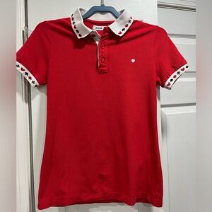 Moschino Men’s Red Heart Polo